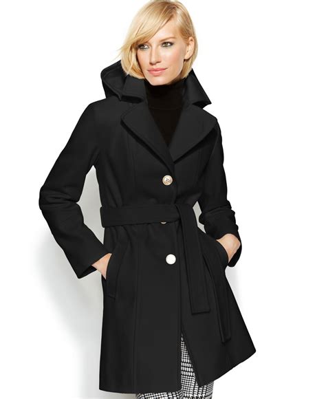 michael kors black jacket with hood 143937|Michael Kors coats outlet.